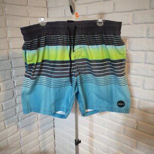 2 / $30.00 - O'Neill Men's Elastic & Tie Waist Mesh Lined Swim Shorts